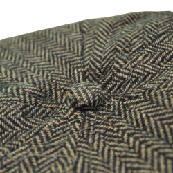 Brixton - brood brown/khaki herringbone