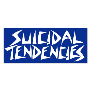 Suicidal Tendencies - STLS2 Sticker white on blue