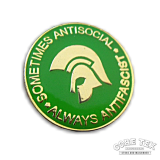 Sometimes Antisocial,Always Antifascist - green