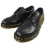 Dr. Martens - VEGAN 1461 black 3-eye shoe (yellow stitches)