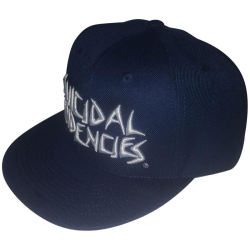 Suicidal Tendencies - Logo Snapback Cap white on navy