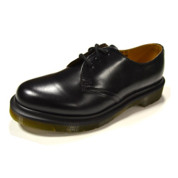 Dr. Martens - 1461PW narrow fit black smooth 59 last 3-eye shoe (ohne Naht schmal)