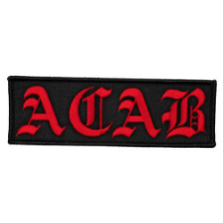 ACAB - Logo Patch black/red