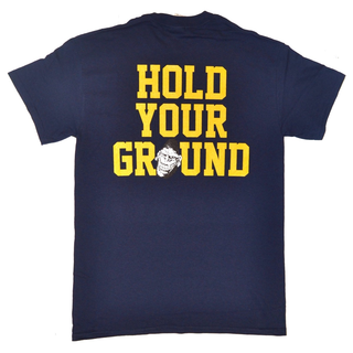Gorilla Biscuits - Hold Your Ground Pocket T-Shirt Navy XL
