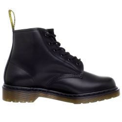 Dr. Martens - 101 smooth black 6-eye police boot