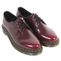 Dr. Martens - VEGAN 1461 cherry red cambridge brush 3-eye shoe