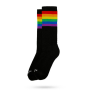 American Socks - Rainbow Black Mid High