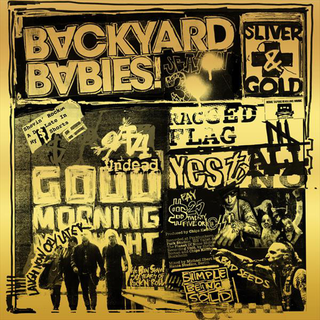 Backyard Babies - sliver and gold black LP