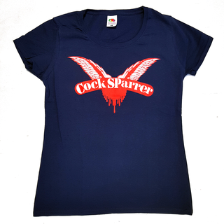 Cock Sparrer - Wings Form Fit T-Shirt navy