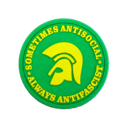 Sometimes Antisocial,Always Antifascist - green