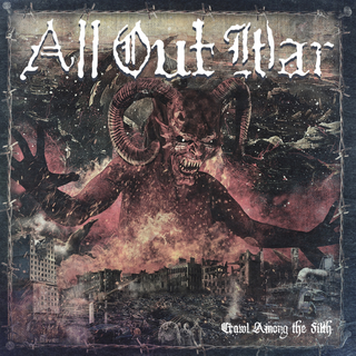 All Out War - crawl among the filth colored LP