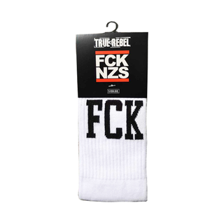 FCK NZS - Logo Socks white