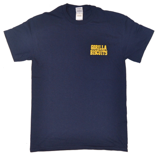 Gorilla Biscuits - Hold Your Ground Pocket T-Shirt Navy XXL