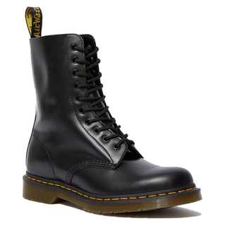 Dr. Martens - 1490 black smooth DMC SM-B 10-eye boot smooth (gelbe Naht) EU 44/US 10.5/UK 9.5