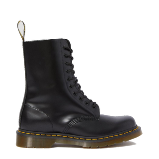 Dr. Martens - 1490 black smooth DMC SM-B 10-eye boot smooth (gelbe Naht) EU 44/US 10.5/UK 9.5