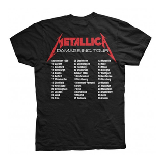 Metallica - master of puppets european tour 86 XL