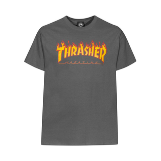 Thrasher - Flame Charcoal M