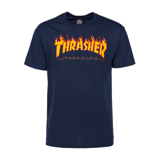 Thrasher - Flame T-Shirt navy
