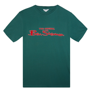 Ben Sherman - signature logo T-Shirt trekking green 651