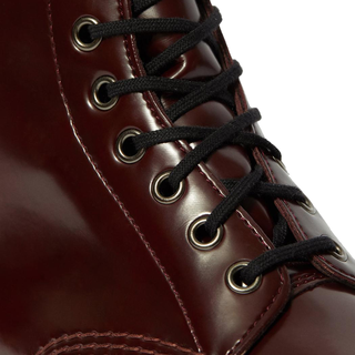 Dr. Martens - VEGAN 1460 cherry red oxford rub off 8-eye boot (gelbe Naht)