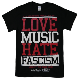 Love Music Hate Fascism - Logo T-Shirt black XS