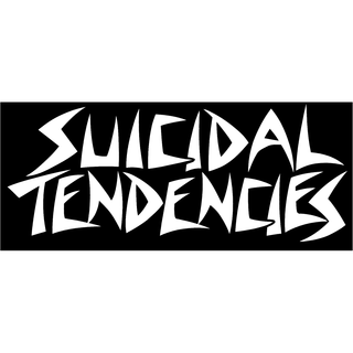 Suicidal Tendencies - Logo STLS1 Sticker white on black