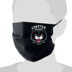 Coretex - Panther Covid-19 Maske Black