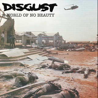 Disgust - A World Of No Beauty + Thrown Into Oblivion clear black splatter 2xLP