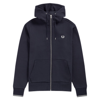 Fred Perry - Hooded Zip Through Sweatshirt J7536 navy 795