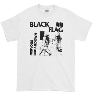 Black Flag - Nervous Breakdown T-Shirt white