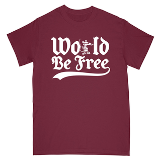 World Be Free - Rat T-Shirt Burgundy