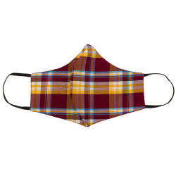 Relco London - Mask Check CK-45 burgundy/mustard