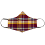 Relco London - Mask Check CK-45 burgundy/mustard